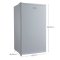 美的(Midea)BC-93M 93升 单门冰箱 小巧玲珑 节能省电 租房神机办公冰箱家用小冰箱
