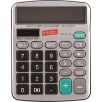 Staples 史泰博 SPL-837A 12位双电源升级版计算器 超大屏金属面板