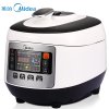 美的(Midea)WSS5033 多功能微电脑式5L韩式方煲电压力锅 黑白色