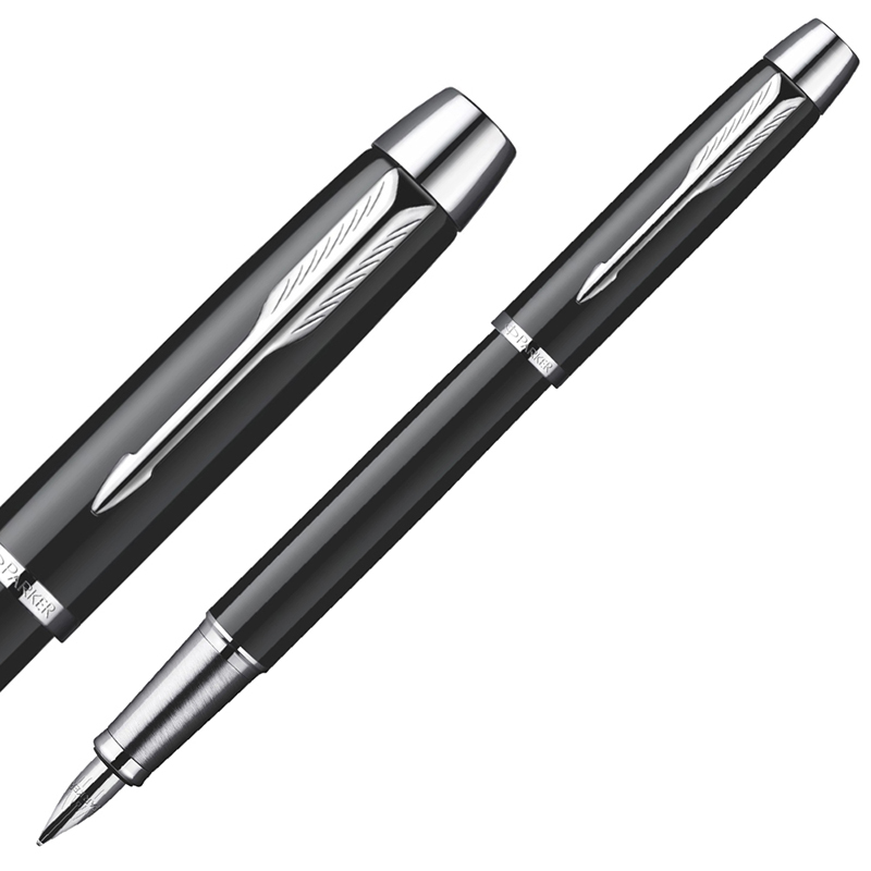 派克(PARKER)IM纯黑丽雅白夹钢笔 墨水笔 礼盒系列