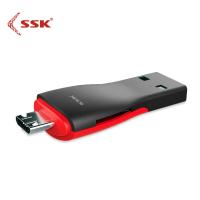 SSK/飚王 SCRS600 TF/micro usb 电脑 手机 平板 OTG三用读卡器 便携小巧