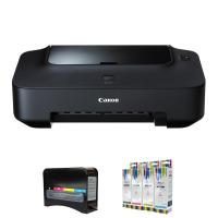 佳能(Canon)iP2780 彩色喷墨打印机(连供) 墨水4瓶 相纸1包