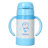 膳魔师THERMOS儿童保温杯宝宝吸管杯学饮杯水杯带手柄防漏FEC-281TY DRM【苏宁自营】