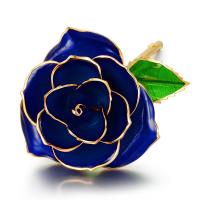 DANYE 蓝色妖姬 镀金玫瑰花 时尚创意礼物 生日礼物 情人节礼物 新年礼物