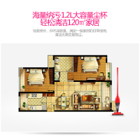 德尔玛(Deerma)吸尘器 DX117C 手持推杆两用 迷你小巧 蜂窝过滤 可清洗滤网 大吸力 吸尘机