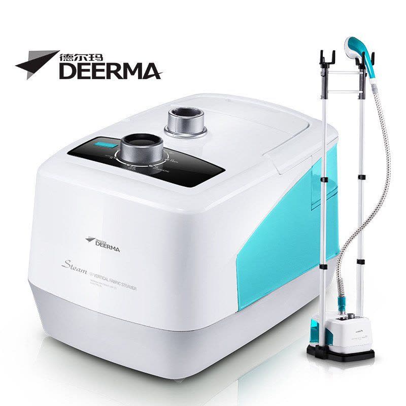 德尔玛(Deerma)S500 6档全面料 双杆挂式挂烫机 (湖水蓝)图片