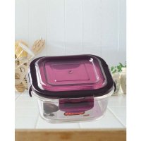 克芮思托韩元素方型耐热玻璃保鲜盒500ml