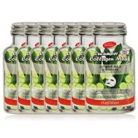 韩国原装进口PUREDERM璞静馨黄瓜胶原蛋白面膜126g(18g×7片)