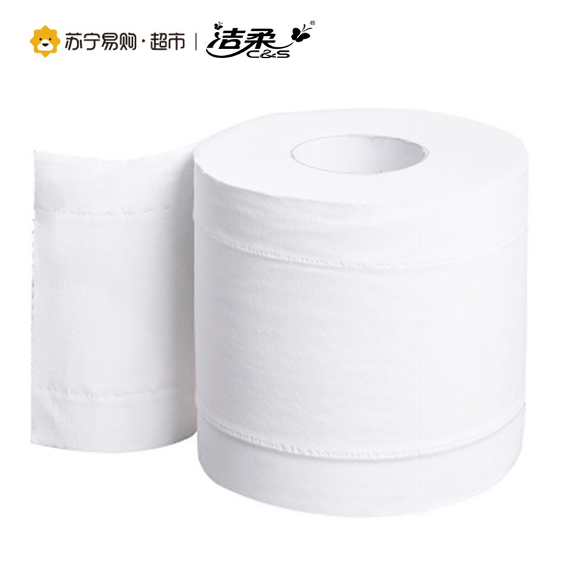 洁柔(C&S) 卷纸 布艺倍柔系列3层140克27卷 卷筒卫生纸(整箱销售)