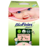 Bio Fities 爱婴舒坦 自然天使系列 纸尿裤2号 (3-6公斤)60片 (美国进口)