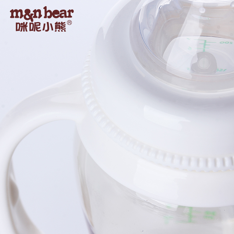 咪呢小熊 M&N BEAR 握把宽口自动PPSU奶瓶200ml/7oz
