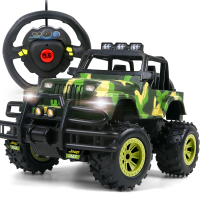 勾勾手 儿童玩具遥控车 方向盘越野玩具汽车 迷彩色