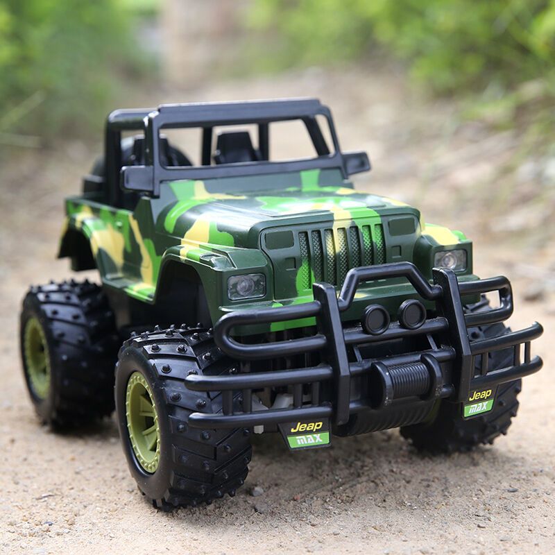 勾勾手儿童玩具遥控车方向盘越野玩具汽车迷彩色