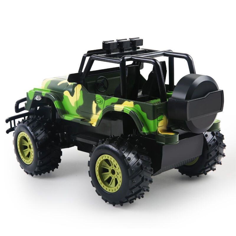 勾勾手儿童玩具遥控车方向盘越野玩具汽车迷彩色