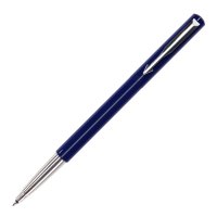 派克PARKER 签字笔 威雅蓝色胶杆宝珠笔 学生办公通用日常书写拔帽式佩戴0.7mm黑色水性宝珠笔芯