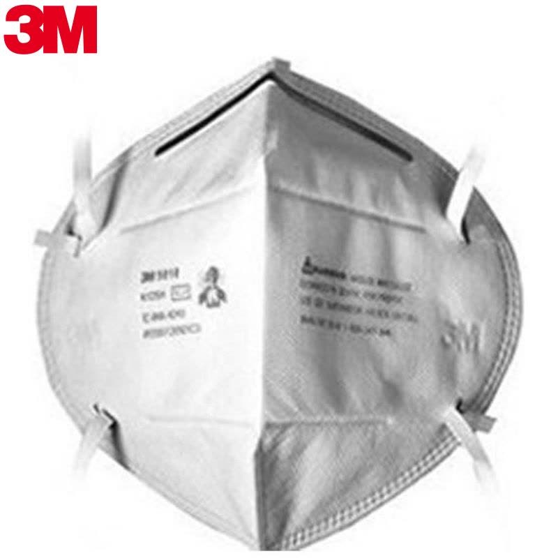 3M 9010防护口罩 防雾霾PM2.5防尘男女口罩 N95 头带式 单盒装 每盒50只图片