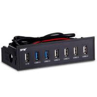 STW 台式机主机箱前置面板 usb前置面板光驱位USB3.0机箱前置面板7320