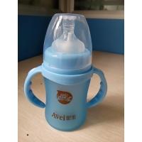 宽口带柄自动抗摔玻璃奶瓶(120ml)
