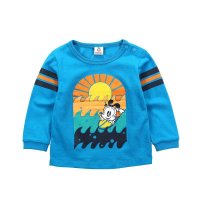 巴布豆2015春装新品儿童长袖T恤男童纯棉卡通t恤婴幼儿针织休闲服