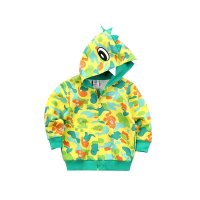 巴布豆2015春装新品儿童画迷彩外套男童纯棉卡通可爱军旅迷彩外套