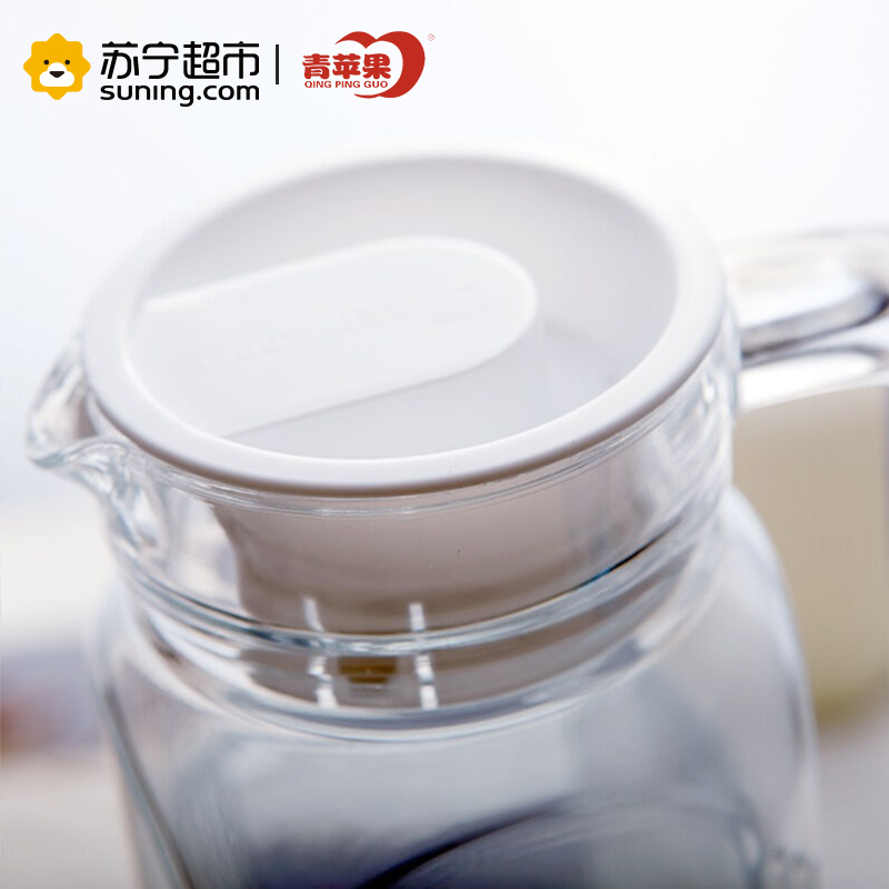 青苹果玻璃冷水壶无铅透明凉水壶家用玻璃果汁壶创意水瓶水具扎壶EH1005-1