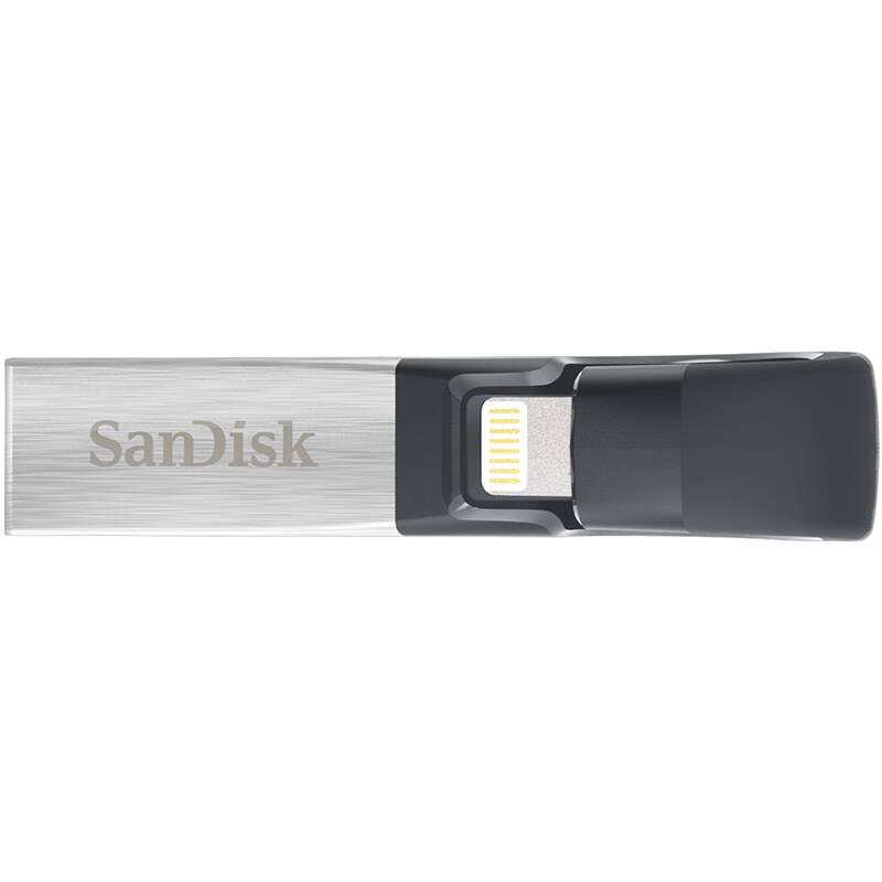 闪迪(SanDisk)iXpand V2欢欣i享16GB 苹果手机 电脑双用U盘 USB3.0银色