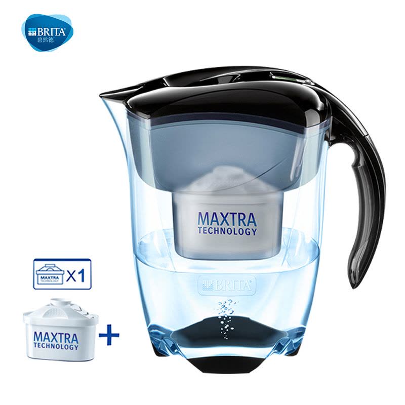 碧然德 Brita 净水器 净水壶 Elemaris 黑色 3.5升自带一芯图片