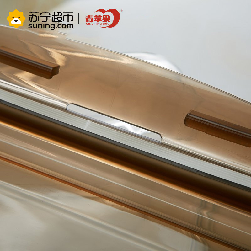 [苏宁易购超市]青苹果耐热玻璃保鲜盒套装2件套+便当包 烤箱冰箱微波炉适用保鲜盒