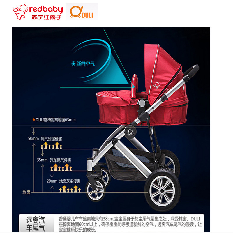 【苏宁自营】嘟丽升级版高景观手柄可伸缩封闭置物篮618B