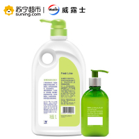 威露士健康沐浴露清新青柠1L+十八本草洗手液芦荟150ml