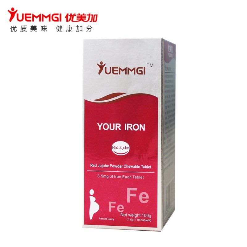 优美加优优铁红枣味咀嚼片(妈妈)100g