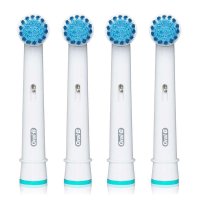 博朗(BRAUN)欧乐B(Oralb)电动牙刷头 4支装 柔软型 适配成人2D/3D全部型号 EB17-4 德国进口