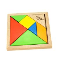木玩世家 七巧板 拼图拼板 QJH2403 儿童早教益智木制玩具 生日礼物