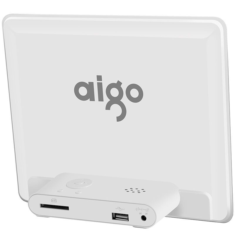 爱国者(aigo)DPF85 数码相框 8英寸 人体感应相框 白色