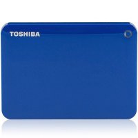 [赠硬盘包]东芝(TOSHIBA)V8 CANVIO高端分享系列500G 移动硬盘 2.5英寸USB3.0 神秘蓝
