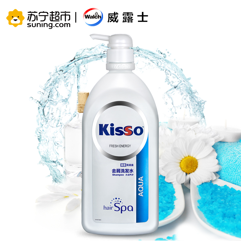 [苏宁超市]kisso极是无硅油去屑洗发水水润养护400ml 威露士出品