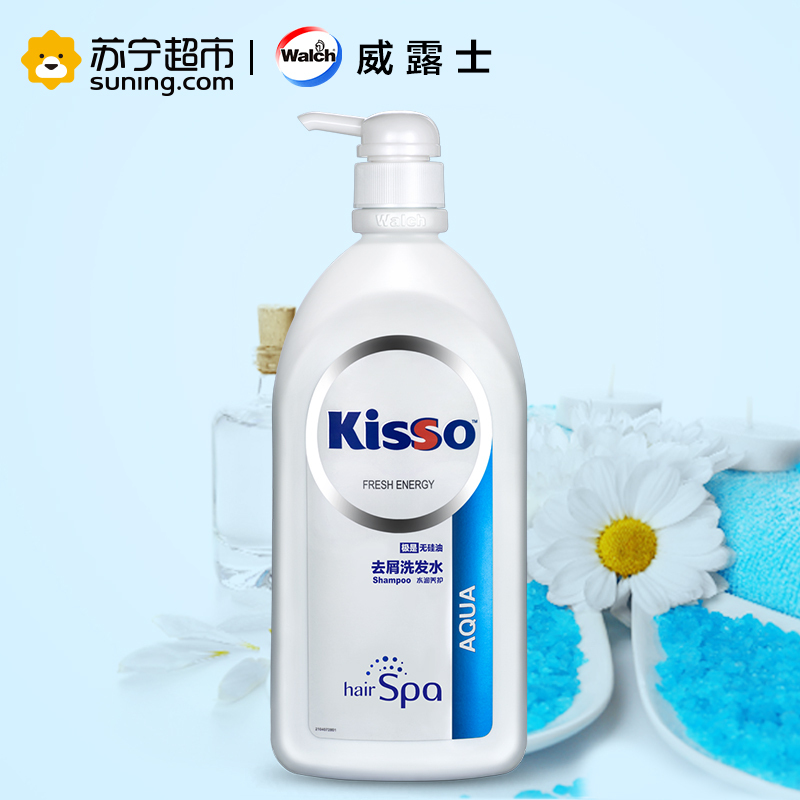 [苏宁超市]kisso极是无硅油去屑洗发水水润养护400ml 威露士出品
