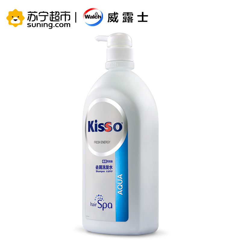 [苏宁超市]kisso极是无硅油去屑洗发水水润养护400ml 威露士出品