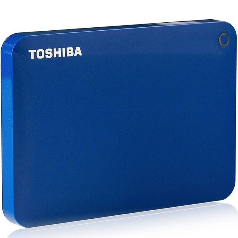 [赠硬盘包]东芝(TOSHIBA)V8 CANVIO高端分享系列1TB 移动硬盘 2.5英寸USB3.0 神秘蓝