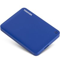 [赠硬盘包]东芝(TOSHIBA)V8 CANVIO高端分享系列1TB 移动硬盘 2.5英寸USB3.0 神秘蓝