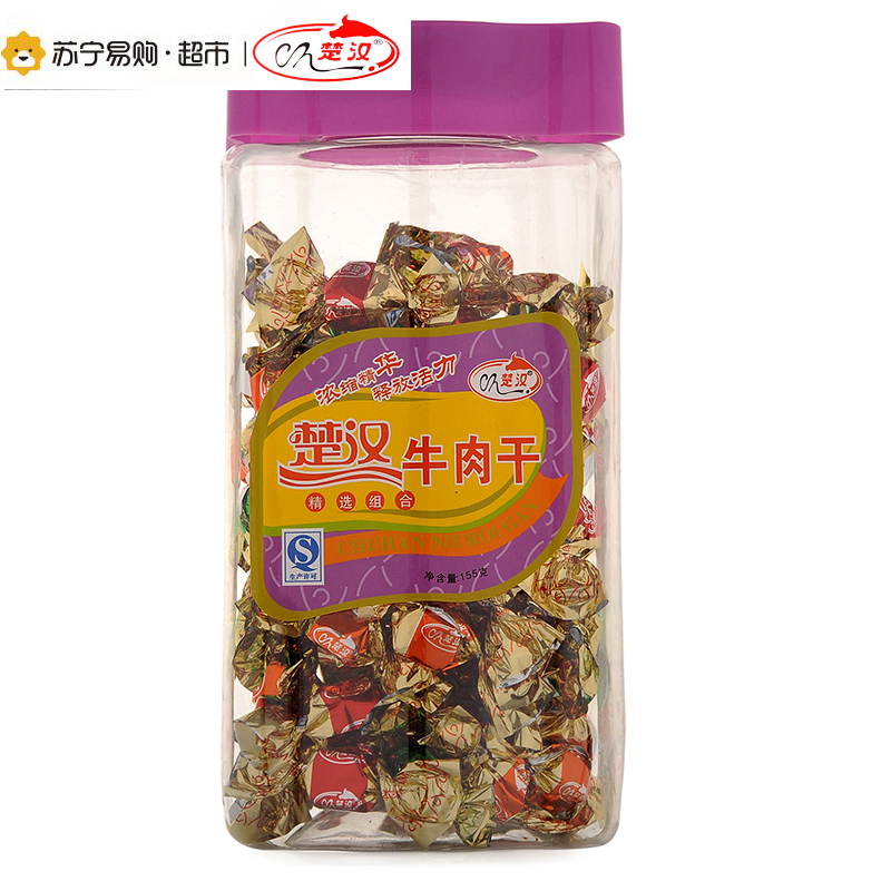 楚汉牛肉干 精选组合(瓶装) 155g