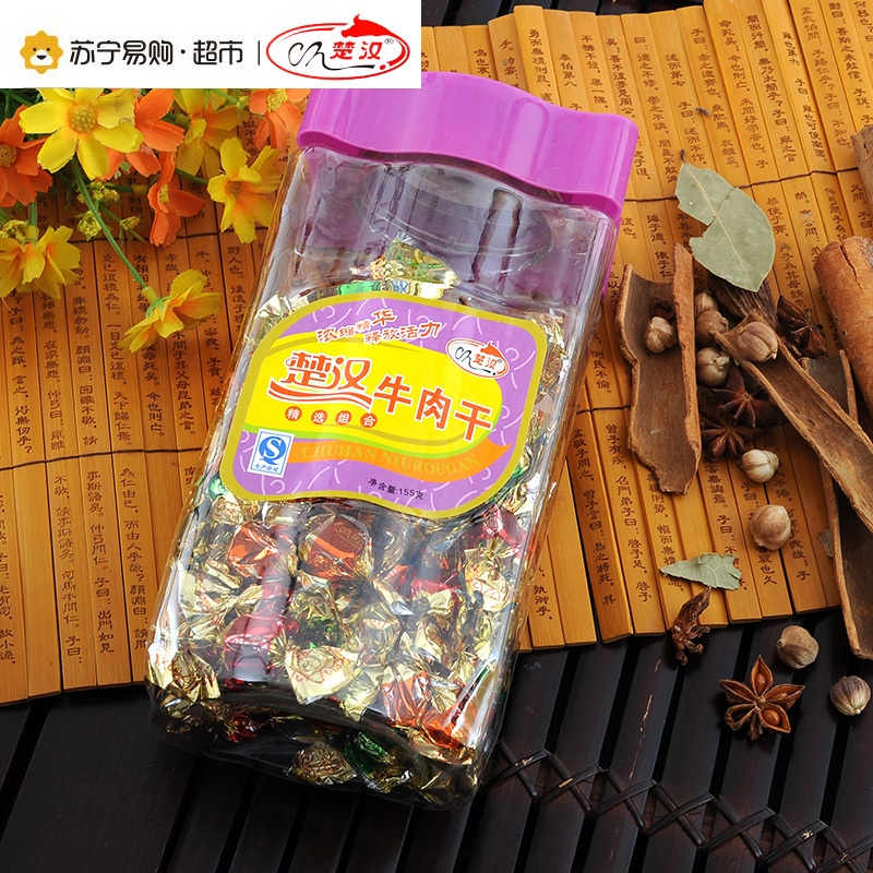 楚汉牛肉干 精选组合(瓶装) 155g