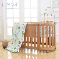 i-baby巴黎宝贝婴儿床 实木宝宝床多功能无漆味环保成长型童床