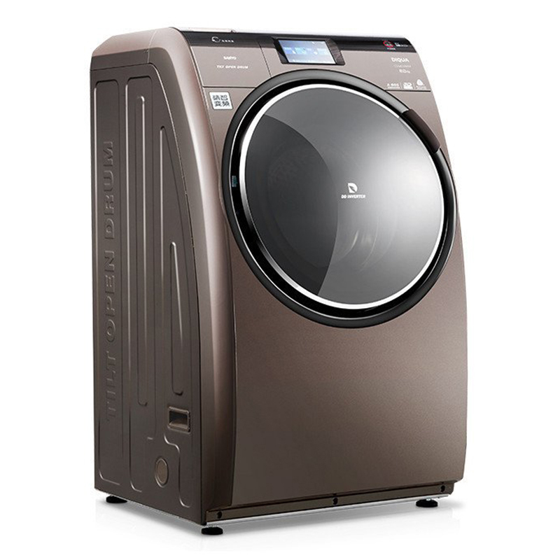 三洋(SANYO)DG-L8033BHCT 8公斤全自动变频烘干一体斜式滚筒洗衣机(摩卡金)