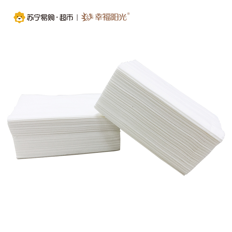 幸福阳光 植物大战僵尸系列纸巾 2层(二层)中规格(中幅)200抽*4包 抽纸 软抽 卫生纸 国产原生木浆