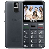 Philips飞利浦手机E310(儒雅灰)老人机移动联通双卡双待长待机王直板老人手机