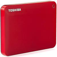 东芝(TOSHIBA)V8 CANVIO 高端分享系列1TB 2.5英寸 USB3.0移动硬盘(活力红)