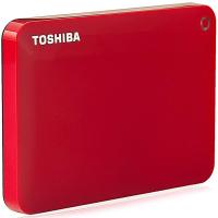 东芝(TOSHIBA)V8 CANVIO 高端分享系列2TB 2.5英寸 USB3.0移动硬盘(活力红)