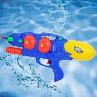 欧锐 玩具水枪 中号抽拉式高压水枪三孔射水 50厘米蓝色儿童玩具水枪 SQ-03