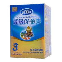 雅士利(Yashily)超级a金装幼儿配方奶粉3段(1-3岁)900g 进口奶源